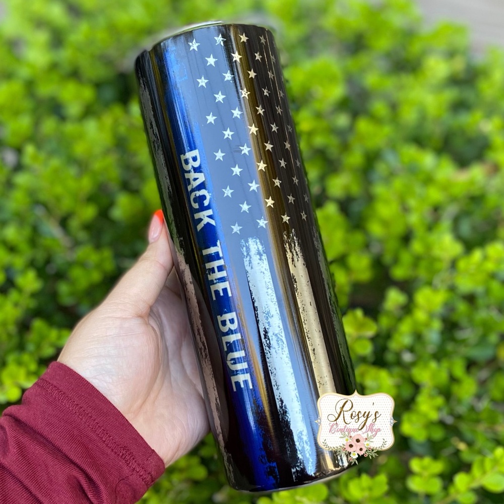 Police Back the Blue 20oz Tumbler
